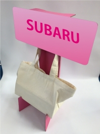 キャンペーンバッグサンプル展示台